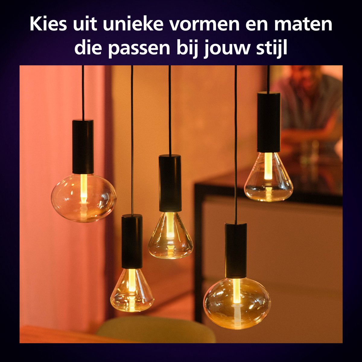 Philips Hue Lightguide edisonlamp ST72 - wit en gekleurd licht - E27 — afbeelding 5