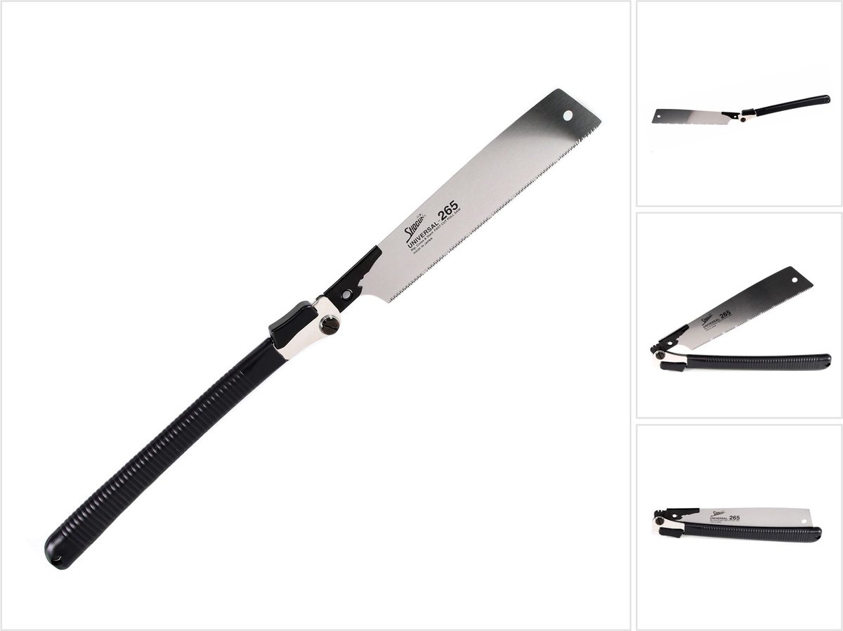 Shogun opvouwbare Japan Universal houttrekzaag met knikgewricht ( OK-265RC/FLD ) verwisselbaar zaagblad 265 mm - Made in Japan