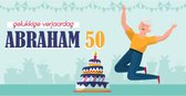Gelukkige Verjaardag Abraham 50 Spandoek 50x100cm