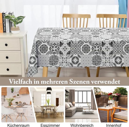 SHATSS Tafelkleed Groene Rechthoek, Waterbestendig Morsbestendig Afveegbaar Polyester Eettafel Cover Voor Eettafel Cover Voor Thuis Restaurant Party Buffet Picknick SHATSS Tafelkleed Groene Rechthoek, Waterbestendig Morsbestendig Afveegbaar Polyester Eettafel Cover Voor Eettafel Cover Voor Thuis Restaurant Party Buffet Picknick