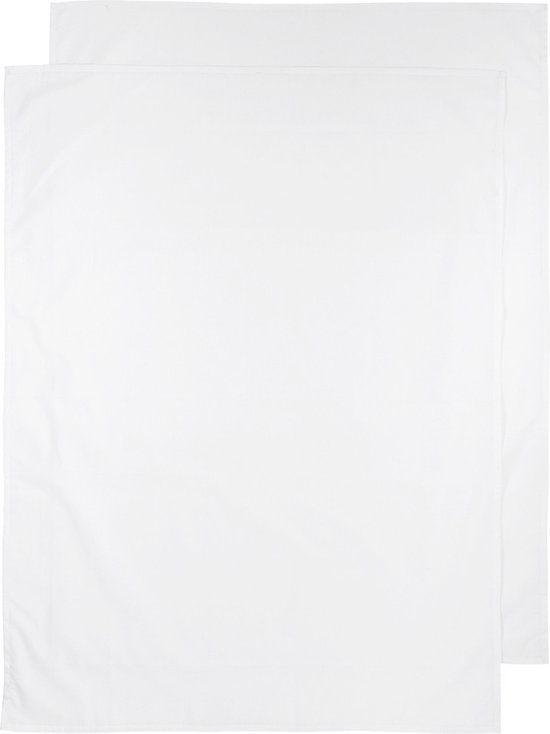 Foto: Meyco uni wieglaken 2 pack white 75x100cm