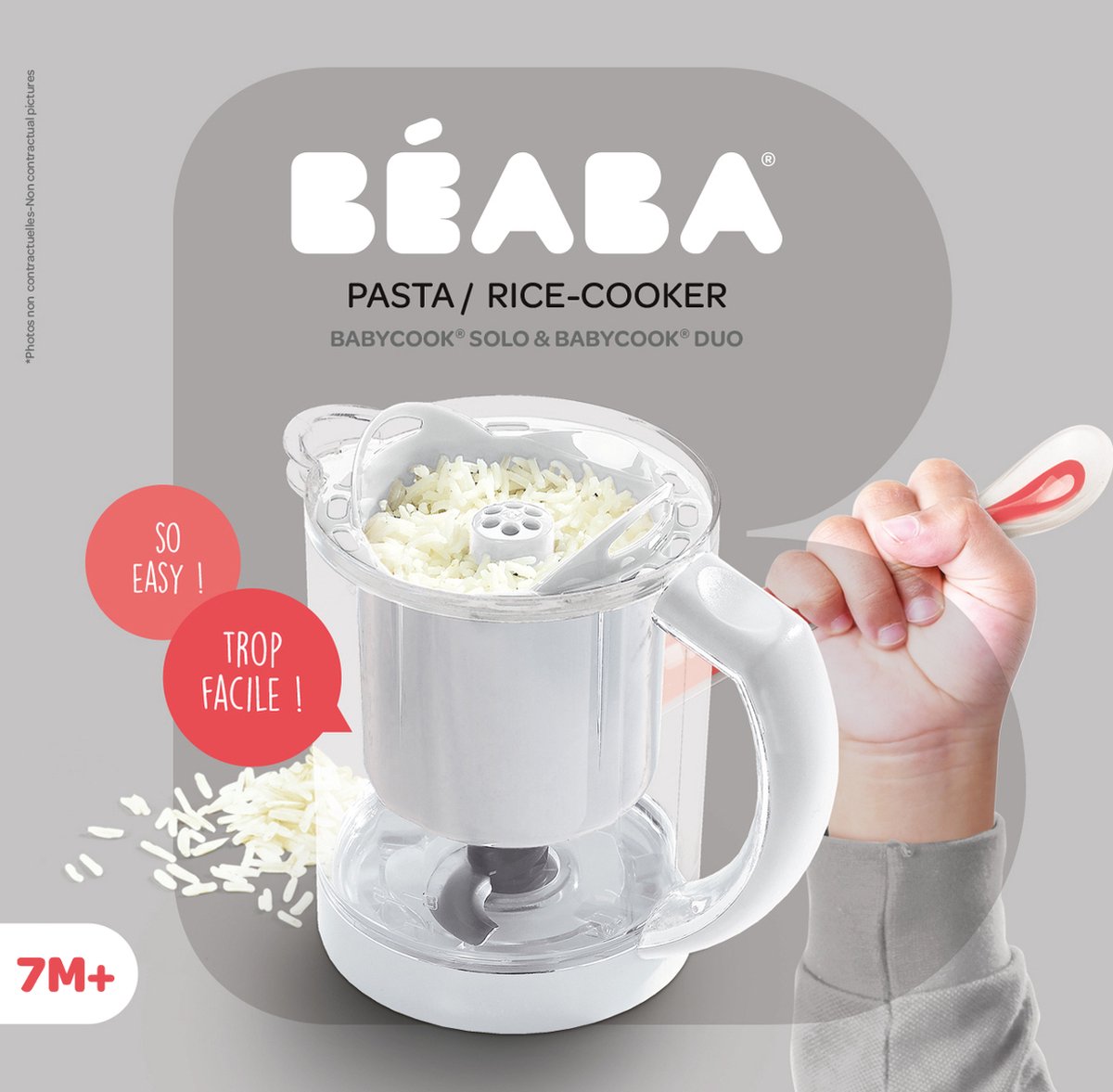 Goedkoopste Béaba Rijst/pastakoker Babycook /Babycook Plus WIT