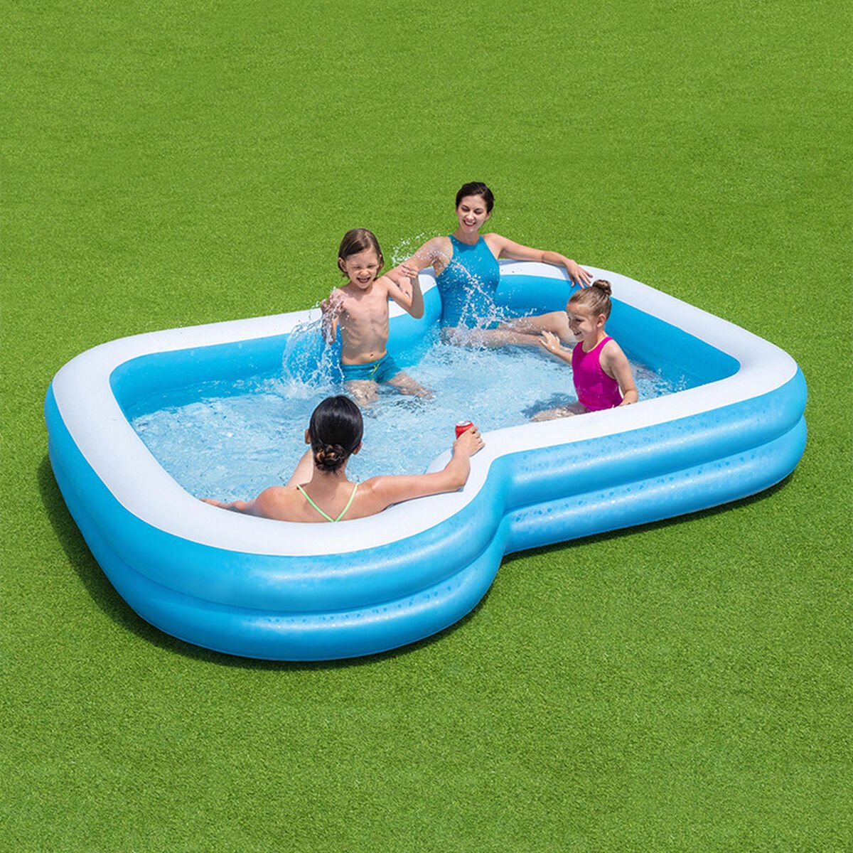Opblaasbaar Kinderzwembad Bestway Multicolour 305 x 274 x 46 cm — afbeelding 5