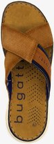 Bugatti leren heren slippers cognac - Maat 46