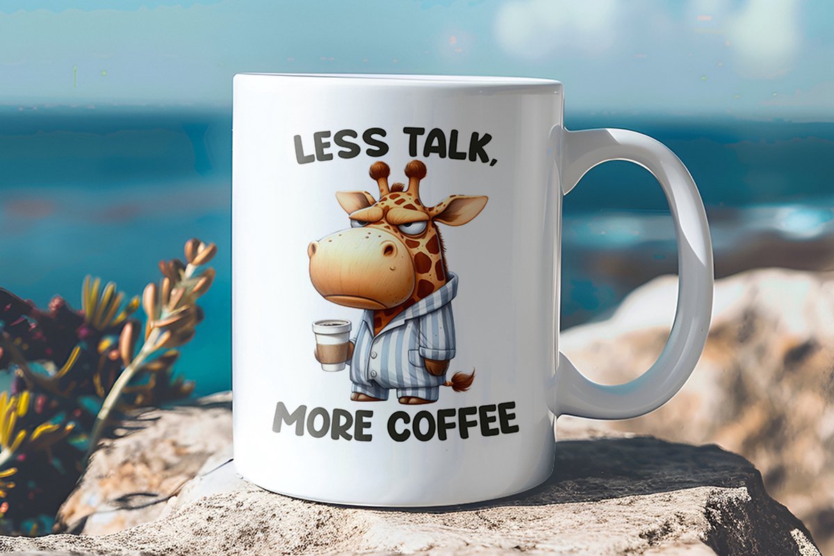 Mok – "Less Talk - More Coffee" – Voor de Koffiepuristen