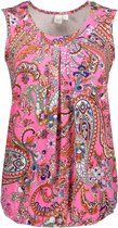 NED Top Dafne Sl Pink Paisley Print Tricot 24s4 X1419 02 401 Pink Dames Maat - XL