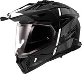 LS2 MX702 Pioneer II Hill Matt Black White-06 M - Maat M - Helm