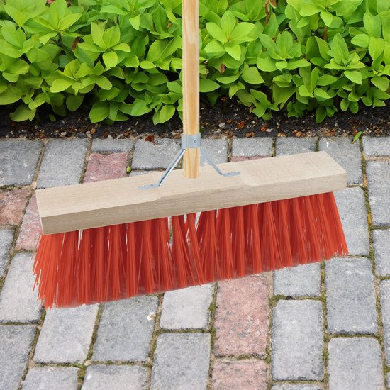 Sorex Bezem buiten - 32 cm - steel 140 cm - incl. stokhouder - harde bezem - straatbezem van Sorex — afbeelding 4