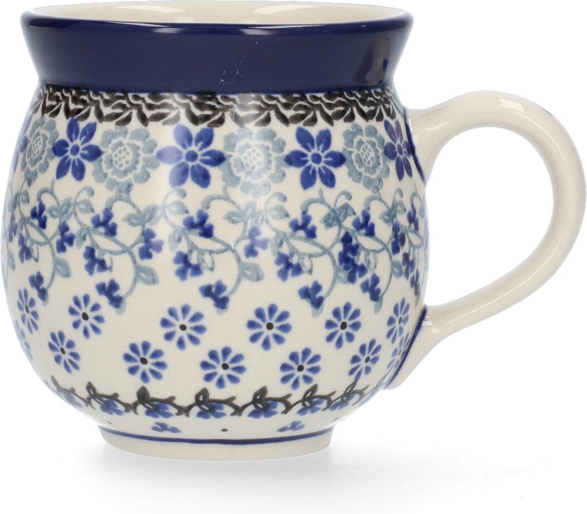 Bunzlau Castle | Boeren mok 370 ml - Belle Fleur | Handgemaakt | Koffie beker | kop