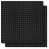 Brixies Bouwplaat | Grondplaat 20x20 noppen - Geschikt voor Lego Classic Bouwstenen - Zwart