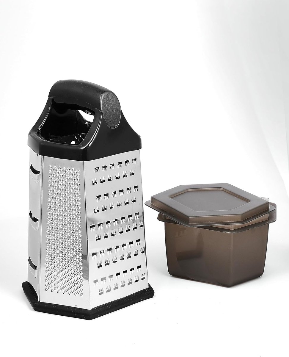 Goedkoopste 6-zijdige roestvrij stalen keukenbroom voor groenten met container - groentebraam en kaasbramen