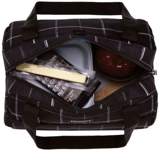 Pack It - Koeltas Hampton Grid - Polyester - Zwart van Pack It — afbeelding 4