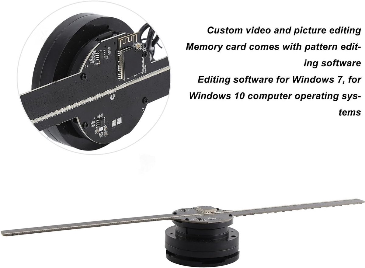 Hologram Ventilator - 3D - Projector - Hologramprojector - Wifi - Afstandsbediening – foto 6
