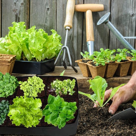 Sac De Culture 128 Gallons Avec 8 Grilles | Tissu Non Tissé Respirant | Dimensions 180x90x30 Cm | Pour Légumes, Fruits, Fleurs | Jardin Balcon