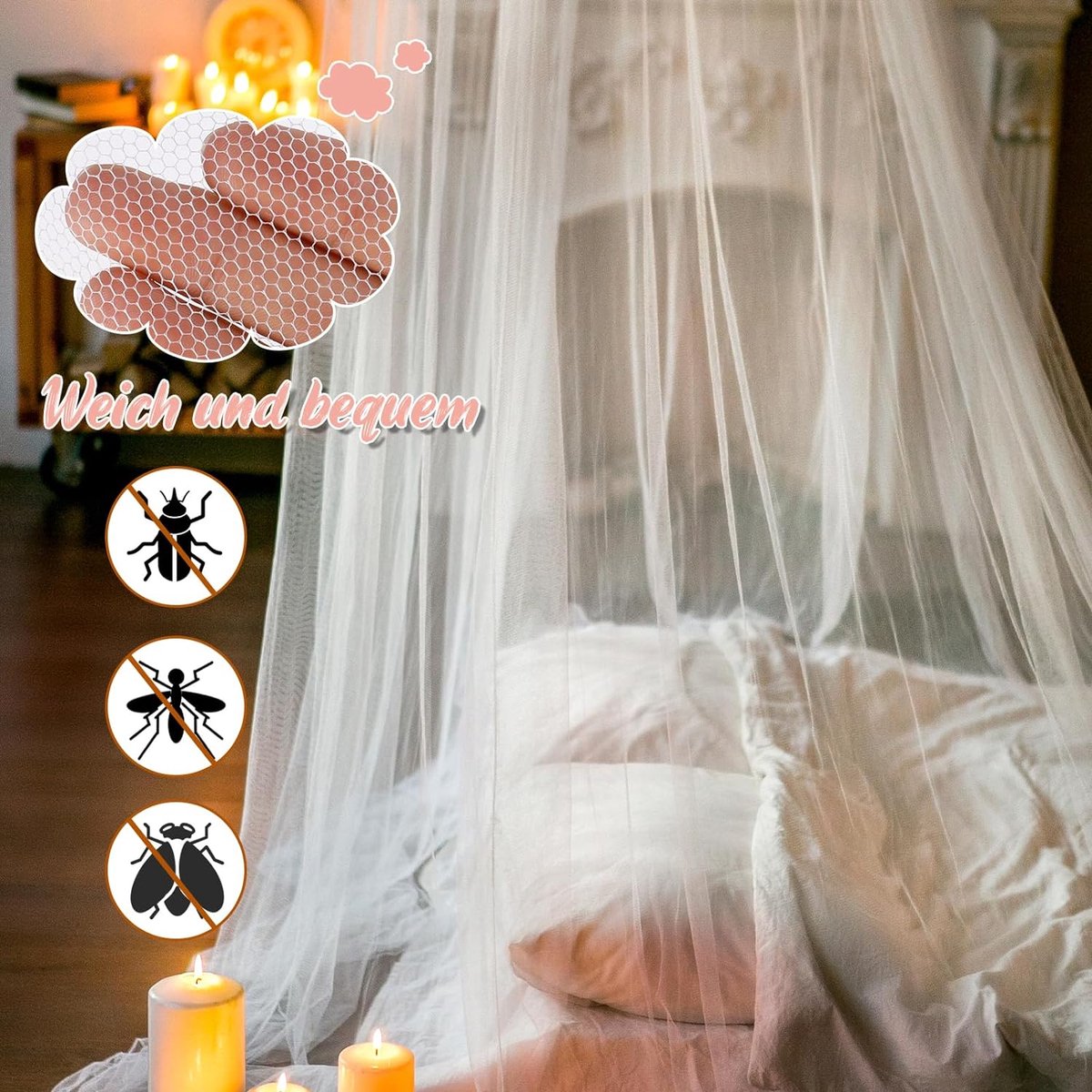 Moustiquaire De Lit Pliant Moustiquaire De Lit Double,Universelle Moustiquaire Lit Double Tulle Tissu Moustiquaire Voyage Exterieure Lit Simple Moustiquaire Pliable Ciel De Lit Bebe 72462768 Moustiquaire Adulte