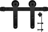 Schuifdeursysteem - Zwart - Staal verzinkt - Ten Hulscher - GPF0507.61 Varsi zwart 300 cm (2 x 150 cm schuifdeurrail)