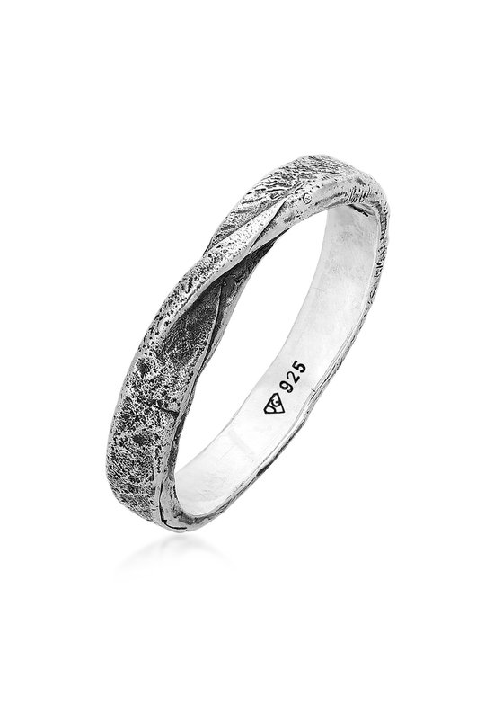 Haze & Glory - Ring - HG HAZE & GLORY - Ring homme en argent sterling 925, Bijoux homme, Bague argent oxydé, Bague torsadée, Vintage, Pas si Basic - Homme