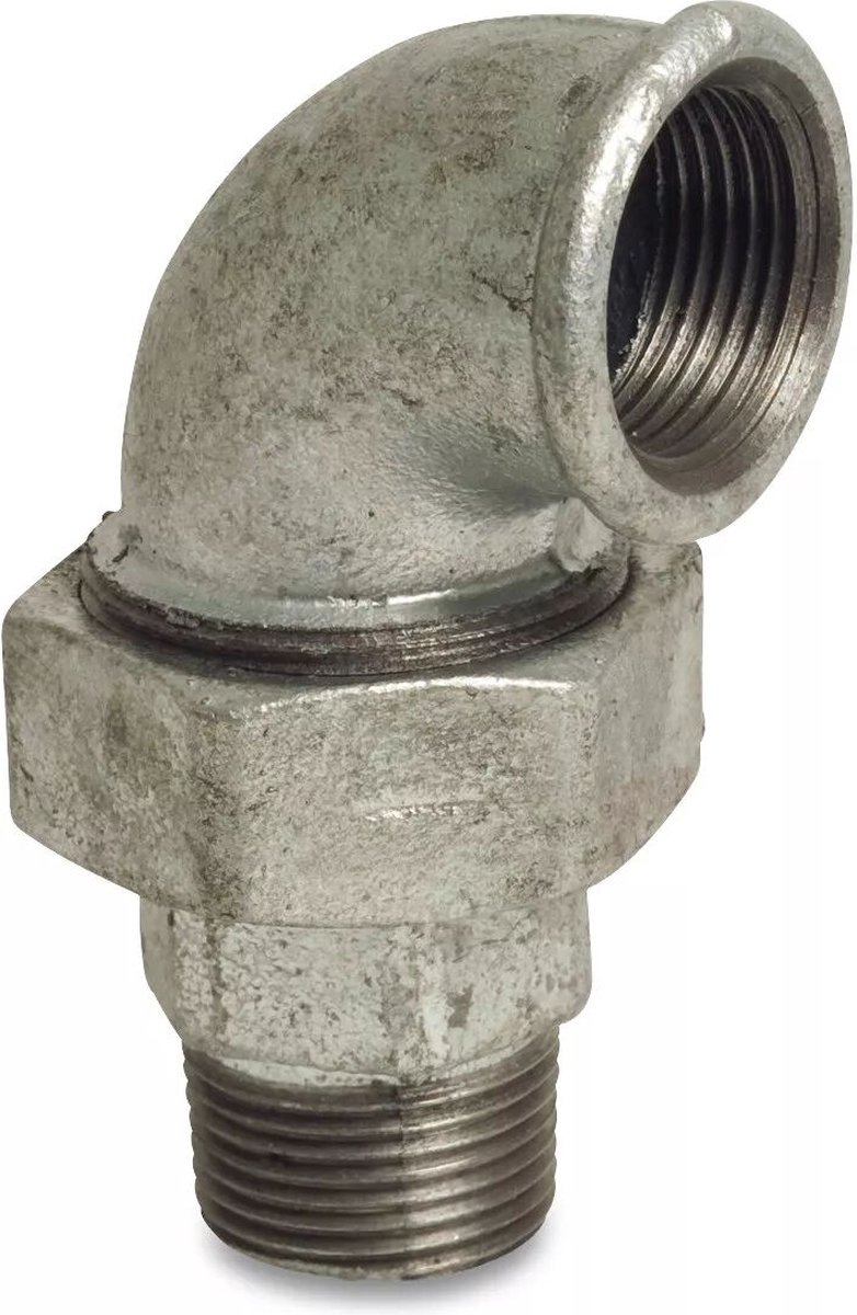 Verzinkt nr. 98 haakse koppeling 90o bi x bu-1½”