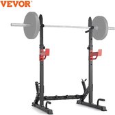 Bol.com Vevor - Squat Stand - Halter Standaard - Halter Houder - Zonder Halter - Zwart - Gym Toestel - Sportschool Apparaat - 11... aanbieding