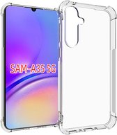 Samsung Galaxy A35 Hoesje - MobyDefend Transparante Shockproof TPU Gelcase - Verstevigde Hoeken - Volledig Doorzichtig - GSM Hoesje - Telefoonhoesje Geschikt Voor Samsung Galaxy A35