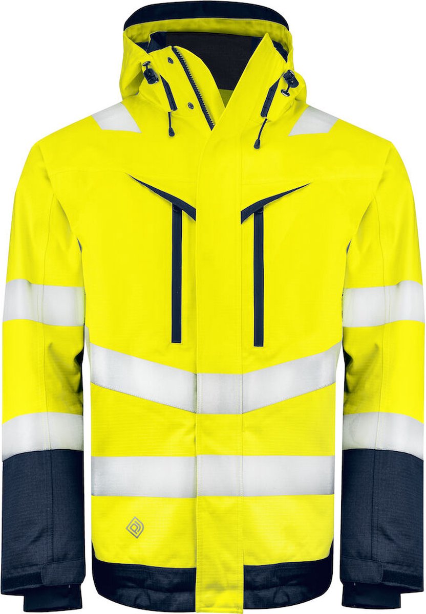 ProJob 6453 FUNCTIONELE GEVOERDE SIGNALISATIEJAS EN ISO 20471 KLASSE 3 646453 /Marine Geel