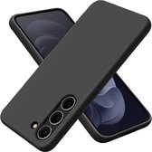 Ceezs goedkoop siliconen case geschikt voor de Samsung Galaxy A35 hoesje - Optimale bescherming - silicone back cover (zwart)
