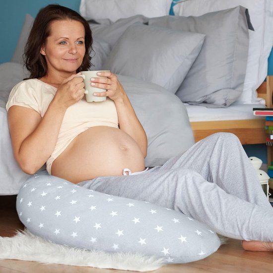 Klein Voedingskussen Ondersteuningskussen voor Baby's en Zwangere Vrouwen met Zijslaapfunctie - Overtrek Comfortkussen - Volwassenen zijsteunkussen met Beugel Pregnancy pillow van Klein — afbeelding 3
