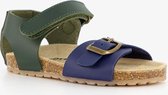 Braqeez leren jongens sandalen blauw groen - Maat 25