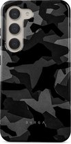 BURGA Telefoonhoesje voor Samsung Galaxy S23 - Schokbestendige Hardcase Hoesje - Night Black Camo