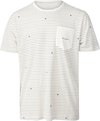 Brunotti Axle-Stripe Heren T-shirt - Wit - XL