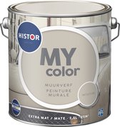 Bol.com Histor MY Color Muurverf Extra Mat - Reinigbaar - Extra Dekkend - 2.5L - Intuitive - Beige aanbieding
