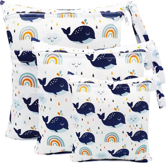 FENGQQKJ Wet Bag luiertas, droogtas, voor kleuterschool, wettas