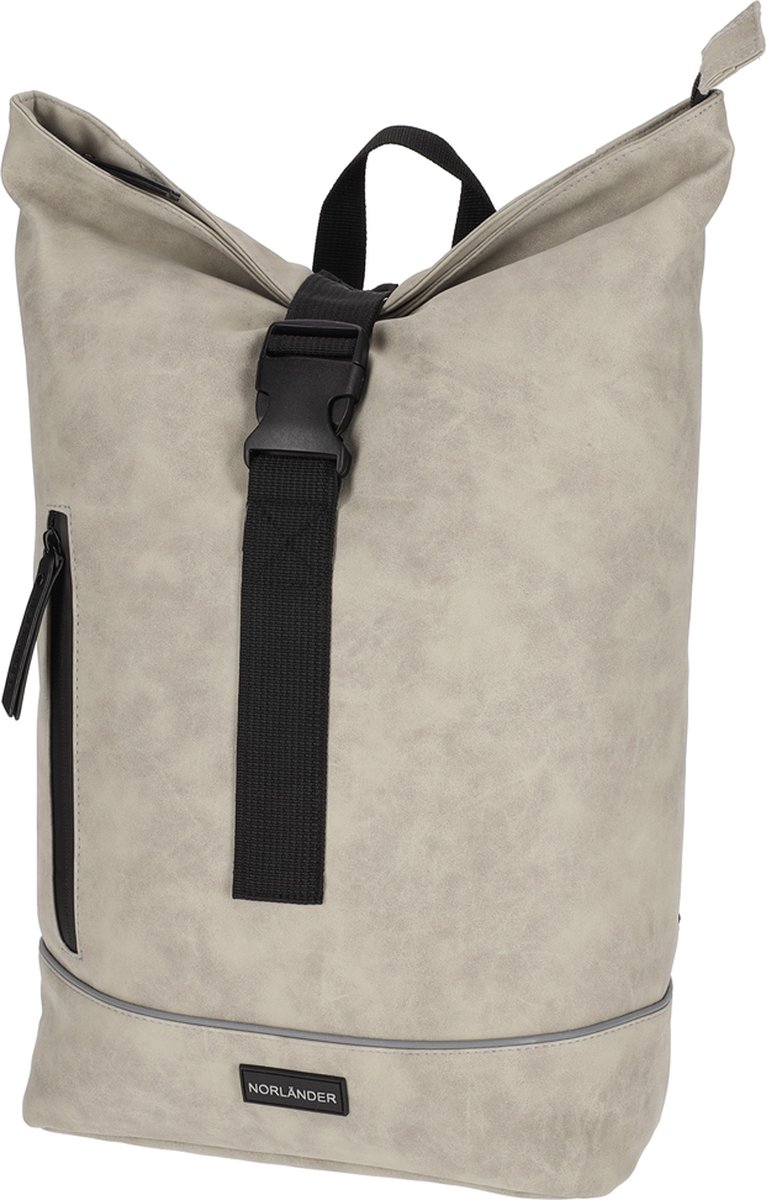 Norlander compacte rolltop rugzak - 23 Liter - Nubuck - 30 x 16 x 49 cm - Taupe