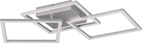 Moderne LED Plafondlamp Vierkant Ontwerp - Witte Acryl Kroonluchter 3000K Warm Wit Licht - Niet-Dimbaar voor Slaapkamer Woonkamer Hal - 220V 22W