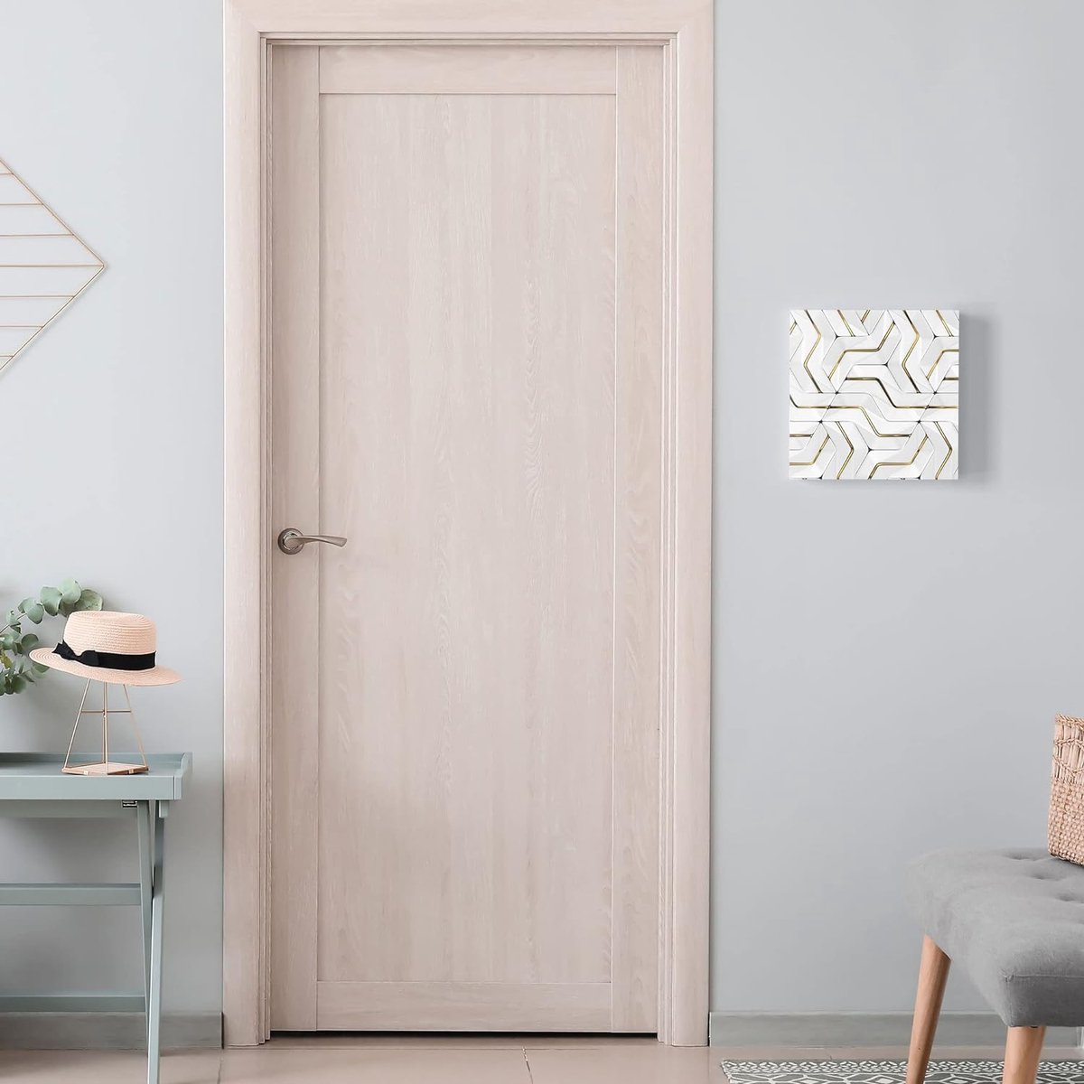 Armoire à Clés Magnétique Verre ALLboards – 30x30 Cm Bois Sombre – 50 Crochets + Aimants Néodyme – Placard Clés Mural Moderne