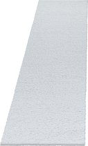 Pochon - Tapijt Sydney - Wit - 250x80x3 - Vloerkleed - Hoogpolige Vloerkleed