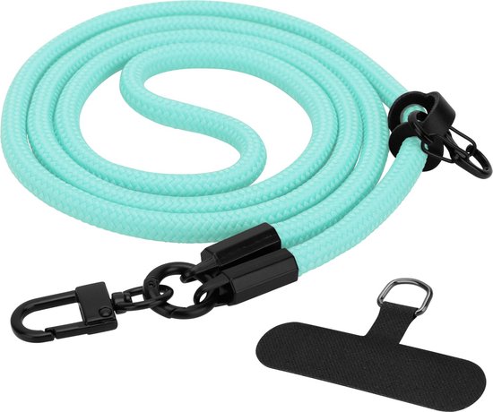 Chaîne de téléphone portable Cadorabo adaptée au Samsung Galaxy M52 5G en TURQUOISE avec cordon de sangle réglable à accrocher autour du cou