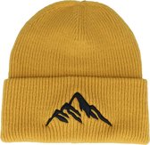 Hatstore- Mountain 3d Mustard Soft Deep Cuff - Wild Spirit Cap