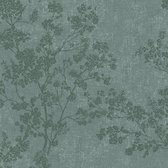 Papier peint nature Profhome 373973-GU papier peint intissé légèrement texturé avec motif nature vert mat 5,33 m2