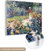 MuchoWow® Peinture sur verre - Dans le jardin - Peinture de Claude Monet - 40x30 cm - Peintures sur verre acrylique - Photo sur Glas