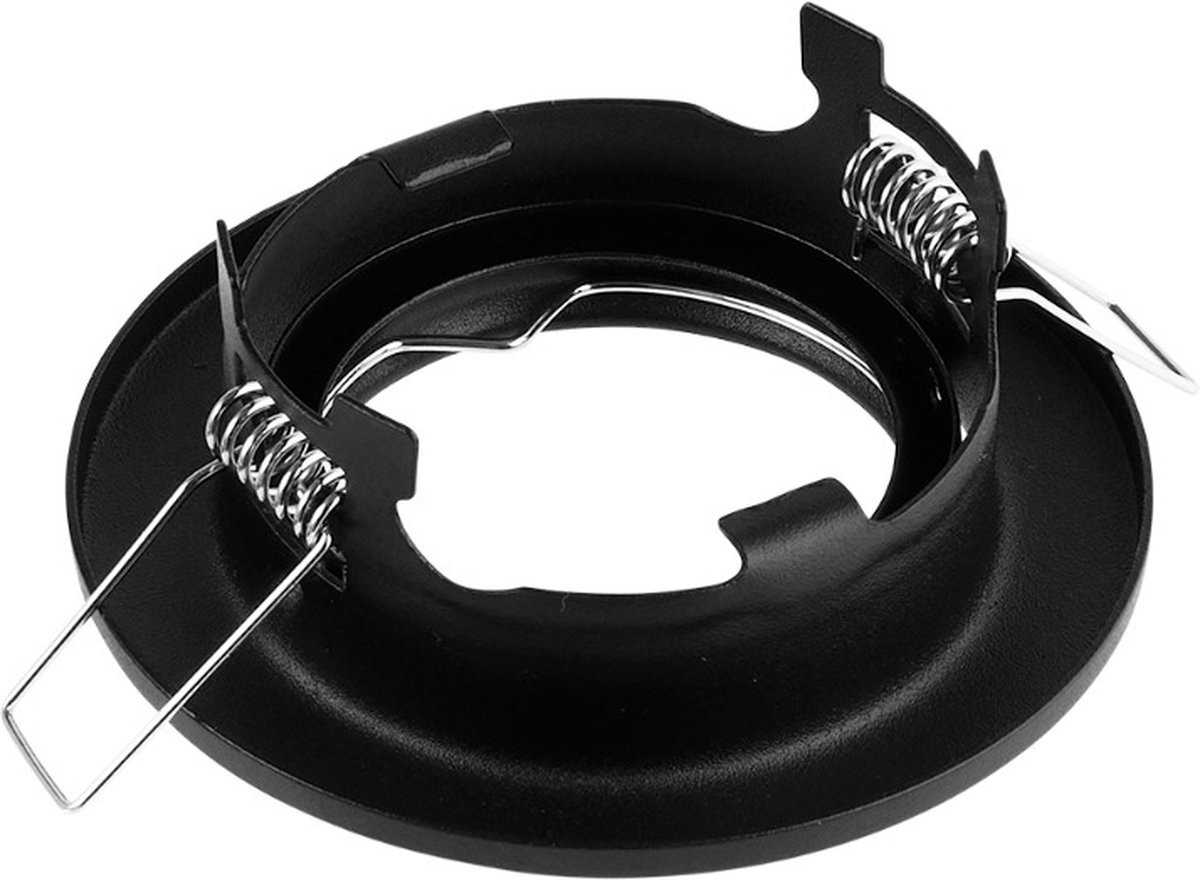 Inbouwspot zwart rond - Met GU10 Fitting - 20 stuks