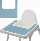 Dutsi - Siliconen Placemat voor IKEA Kinderstoel - Pastelblauw - BPA-Vrij - Hygiënisch en Duurzaam - Antilop