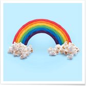 JUNIQE - Poster Candy Rainbow -20x20 /Kleurrijk