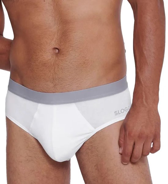 sloggi men GO ABC 2.0 Brief 2P Heren Onderbroek - WHITE - Maat S