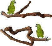2 Stuks Vogelstandaard Speelgoed | Papegaai Schommel en Zitstokken | Vogelkooi Accessoires voor Tijger Papegaai de Ara Kanarie