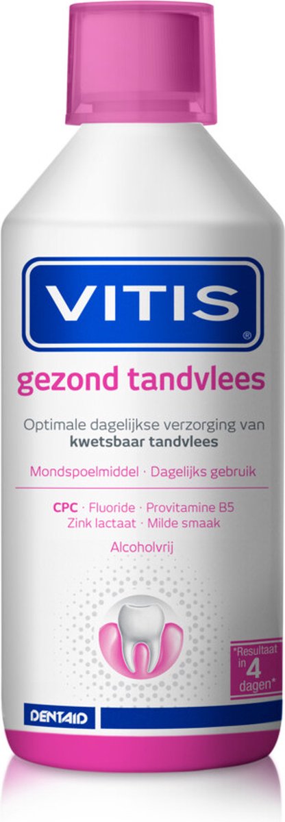 Goedkoopste 3x Vitis Gezond Tandvlees Mondwater 500 ml