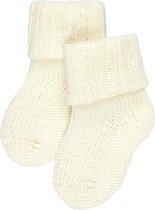 FALKE Flausch knuffelig zacht Katoen sokken Baby wit - Matt 62-68