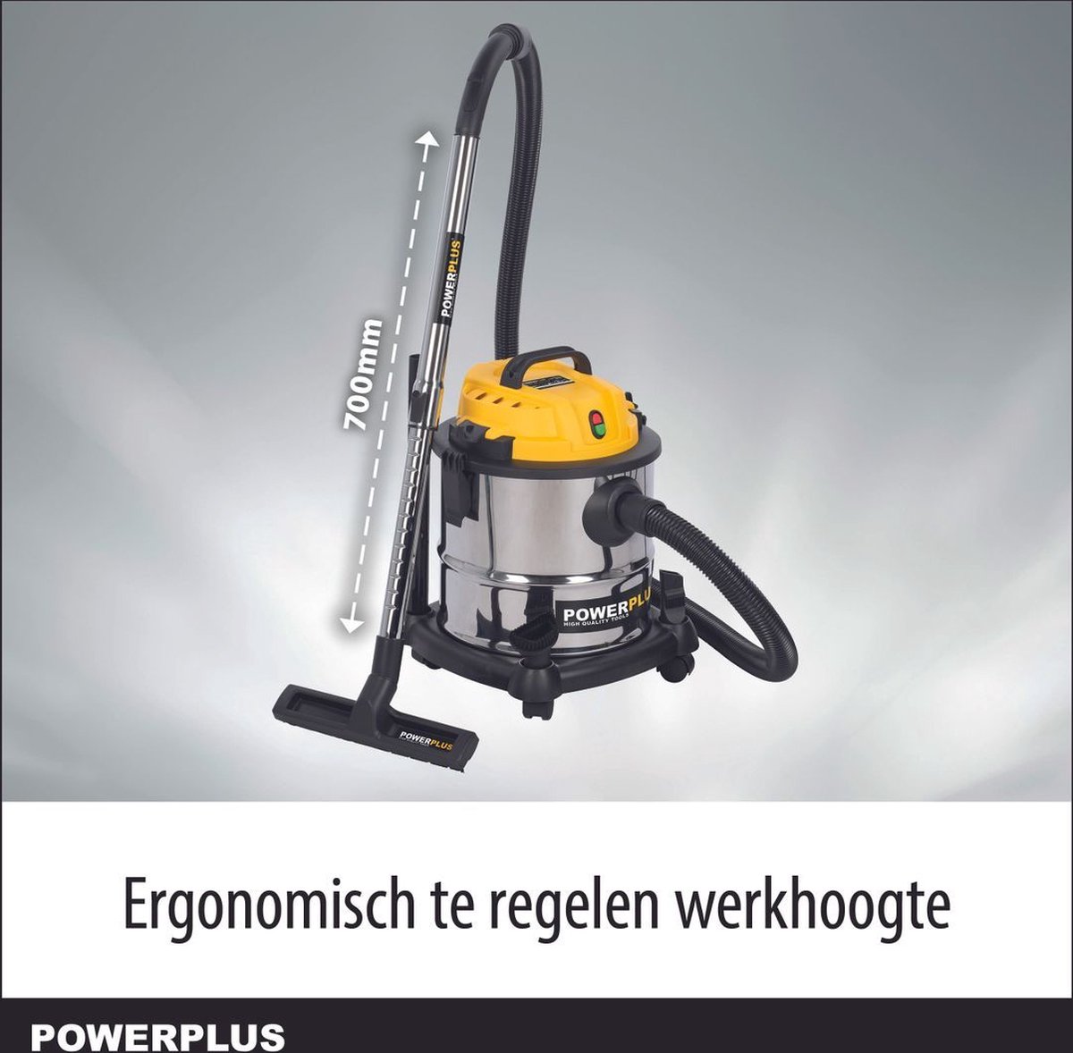 POWERPLUS POWX320A Sacchetti Aspirapolvere 3 Pezzi | 10 Litri | Per Modello POWX320 | Aspirazione Secco/Umido