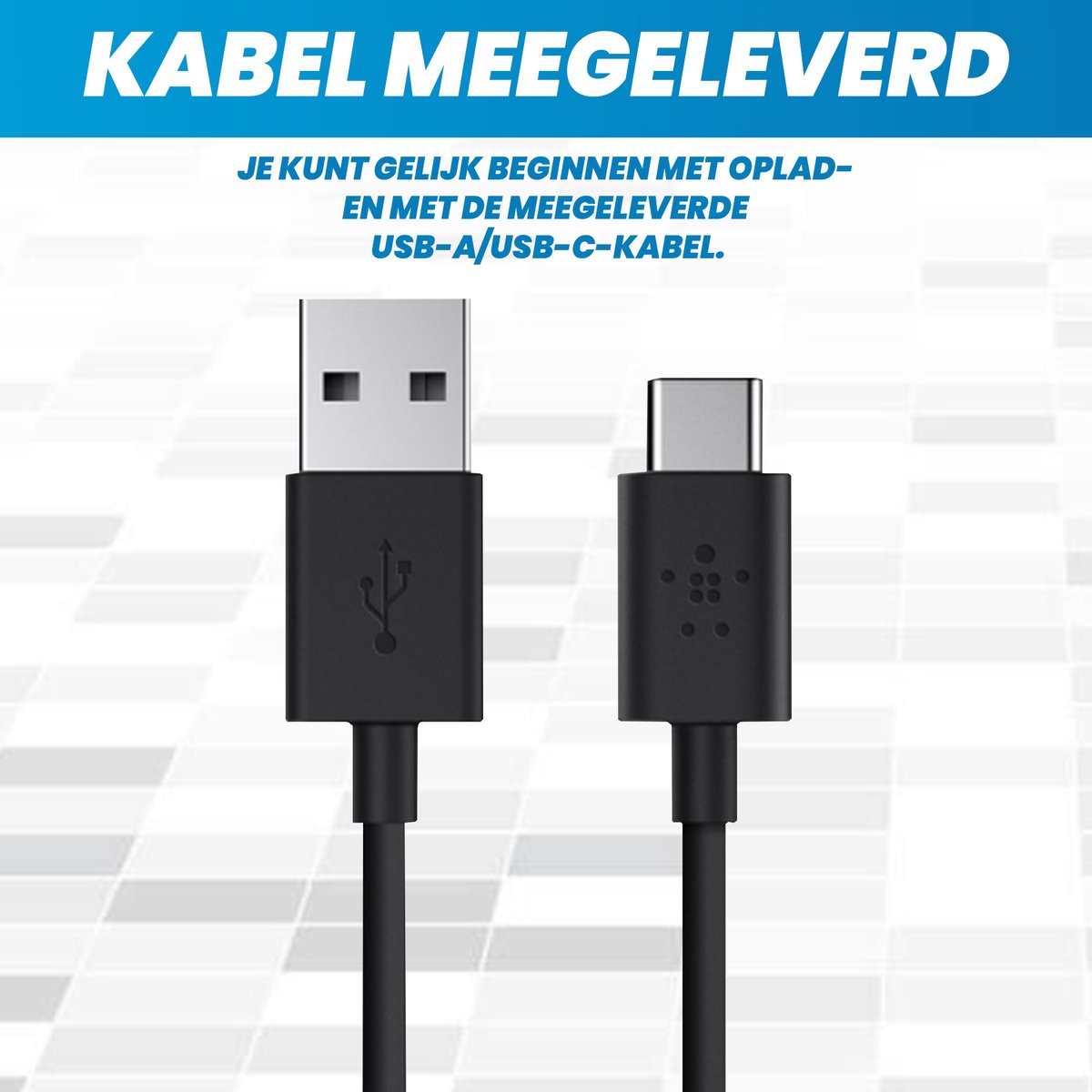 Powerbank 10000 mAh 22W Snellader Zwart - afbeelding 2