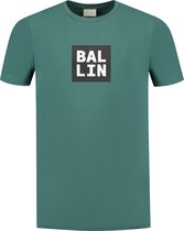 Ballin Amsterdam - Heren Regular fit T-shirts Crewneck SS - Faded Green - Maat XS